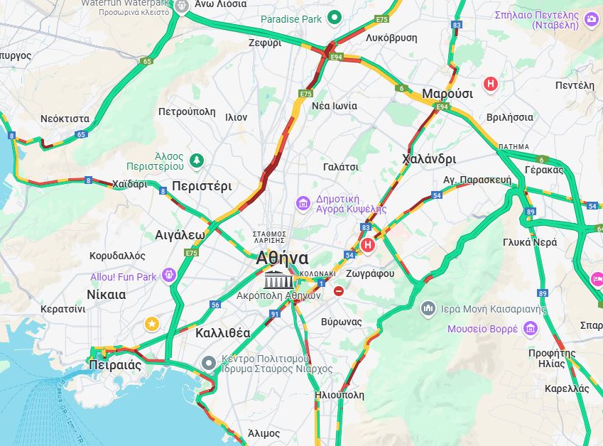 Ο χάρτης της κίνησης