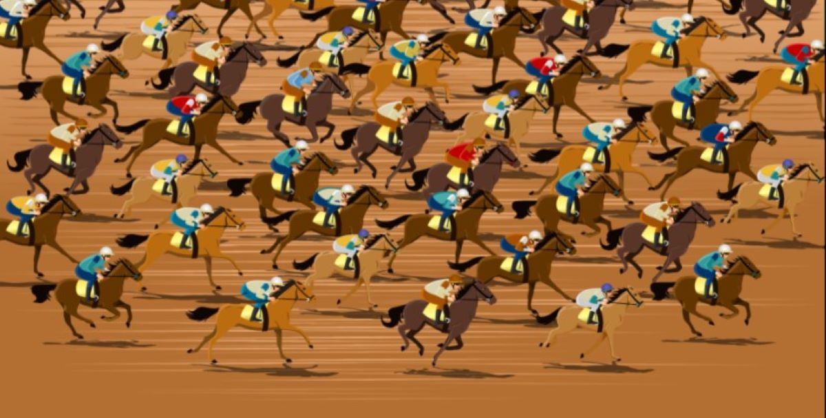 Οπτική ψευδαίσθηση: Μόνο το 1% των ανθρώπων θα βρει τον αναβάτη χωρίς καπέλο σε 8 δευτερόλεπτα