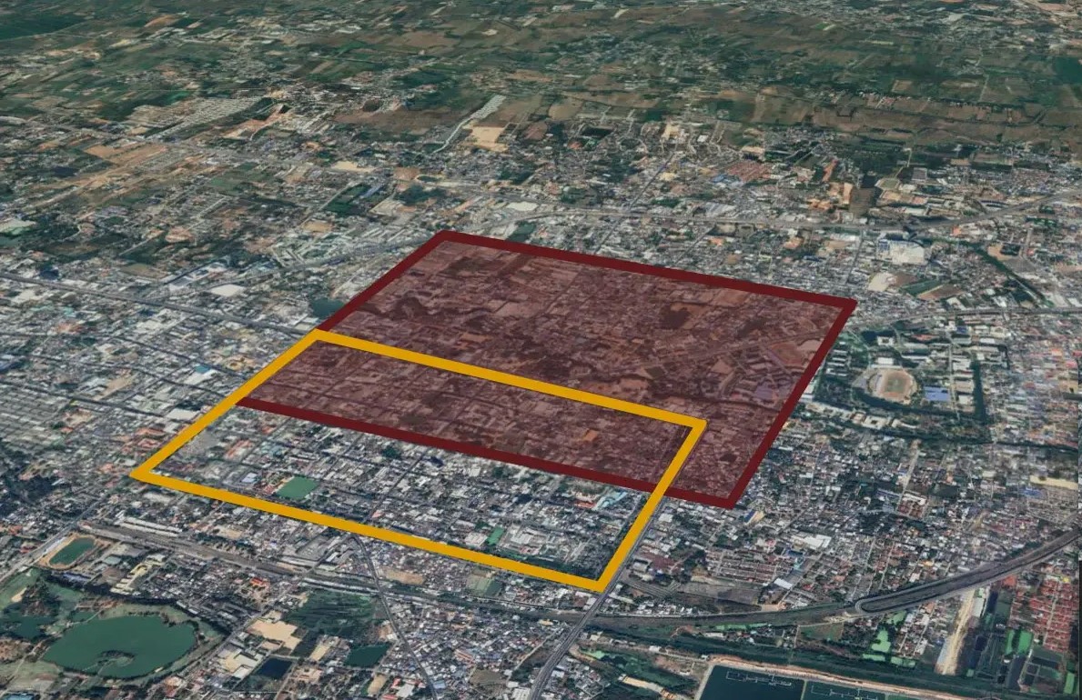 Ταϊλάνδη χάρτης αρχαία πόλη