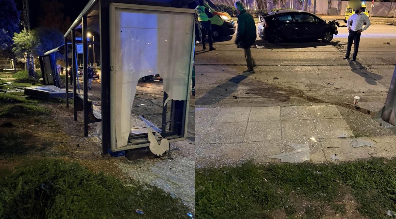 Τροχαίο στην παραλιακή: Αυτοκίνητο διέλυσε στάση λεωφορείου – ΦΩΤΟ και ΒΙΝΤΕΟ