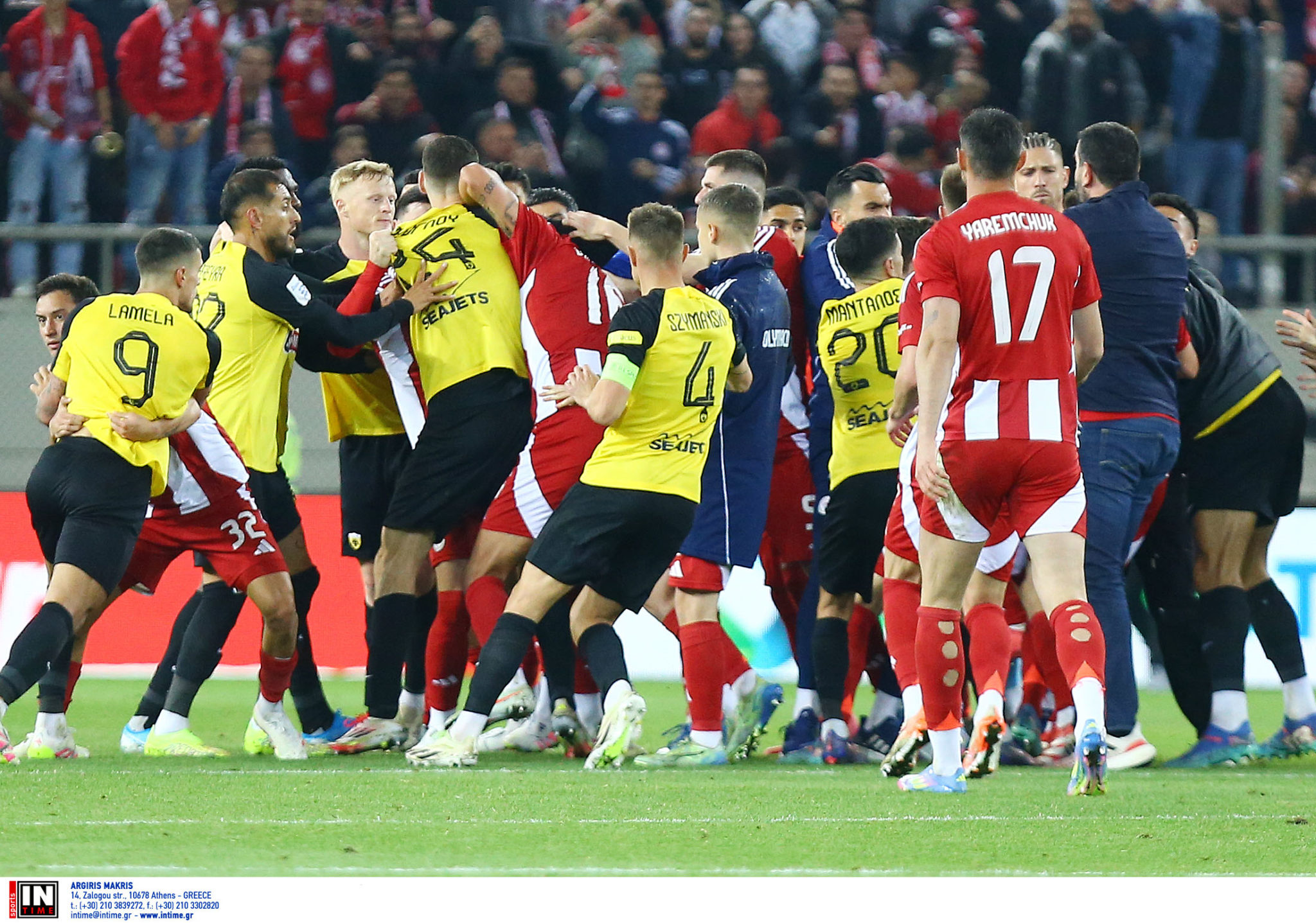 Ολυμπιακός ΆΕΚ ένταση