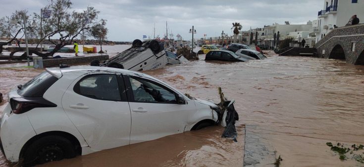 Κακοκαιρία - Κυκλάδες - Πάρος