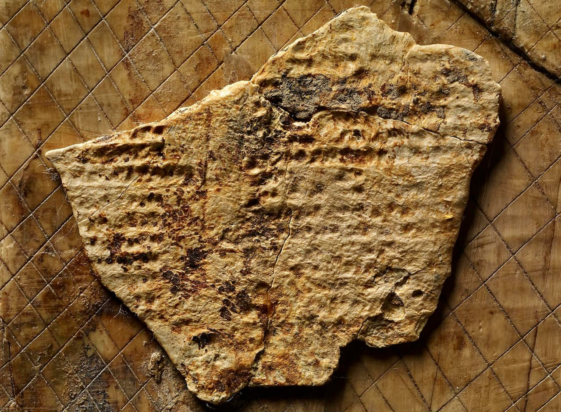 Κομμάτι από Νεό - Ασσυριακή πινακίδα με κερί, στο Βρετανικό Μουσείο. Φωτογραφία:The Trustees of the British Museum