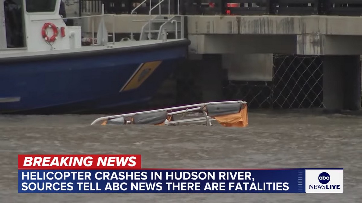 Τραγωδία στην Νέα Υόρκη: Πτώση ελικοπτέρου στον ποταμό Χάντσον – Έξι νεκροί