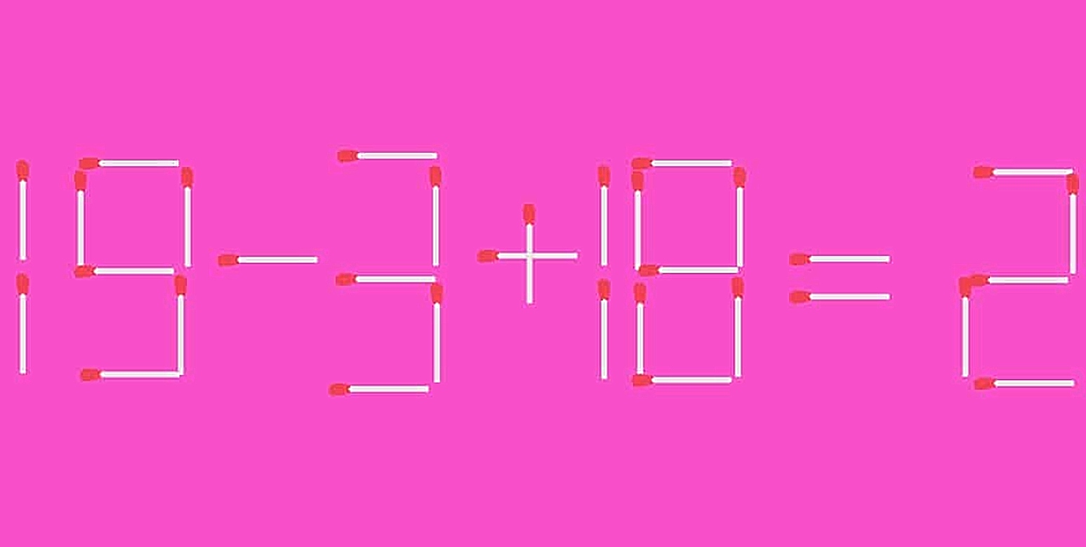 Τεστ IQ μόνο για ιδιοφυΐες: Μπορείτε να διορθώσετε την ισότητα μετακινώντας μόλις 1 σπίρτο σε 12 δευτερόλεπτα;