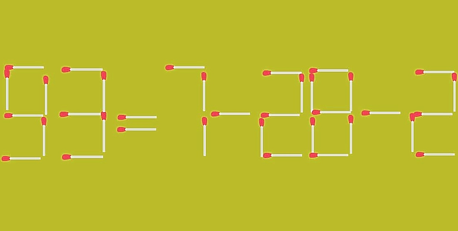 Τεστ IQ: Μπορείτε να διορθώσετε την ισότητα μετακινώντας μόλις 1 σπίρτο σε 15 δευτερόλεπτα; Μόνο το 15% των ανθρώπων τα καταφέρνει