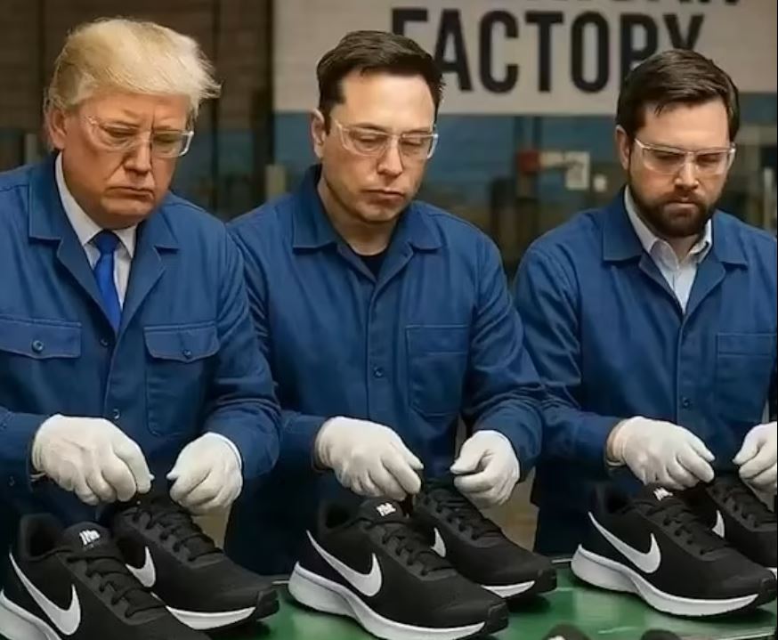 Ο Τραμπ και η ομάδα του «εργάζονται» σε κινέζικη γραμμή παραγωγής – Τι υπονοεί το βίντεο με Τεχνητή Νοημοσύνη