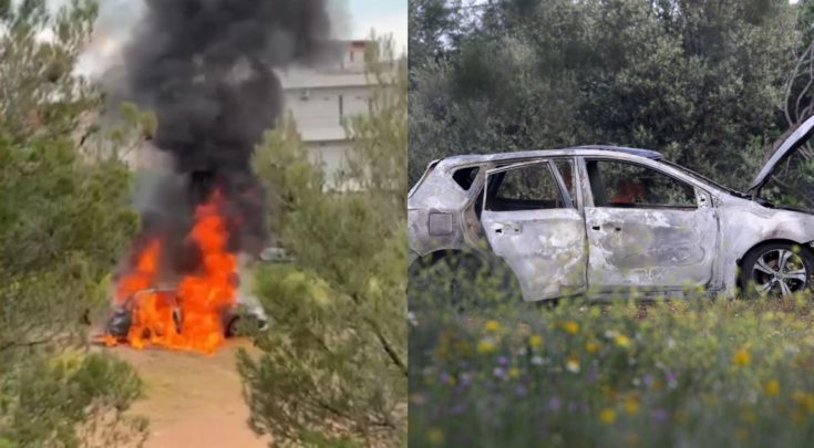 αυτοκίνητο, φωτιά, δολοφονία, Χαλάνδρι