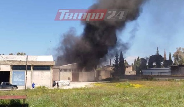 Φωτιά εργοστάσιο Αχαΐα