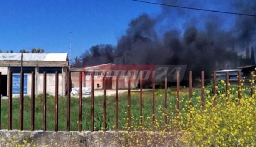 Αχαΐα: Φωτιά σε εργοστάσιο στο Γομοστό