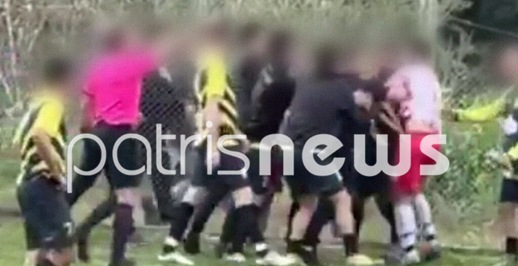 Ηλεία: Χάος και άγρια επεισόδια σε τοπικό αγώνα ποδοσφαίρου – Μπούκαραν στο γήπεδο και χτύπησαν παίκτες – ΒΙΝΤΕΟ