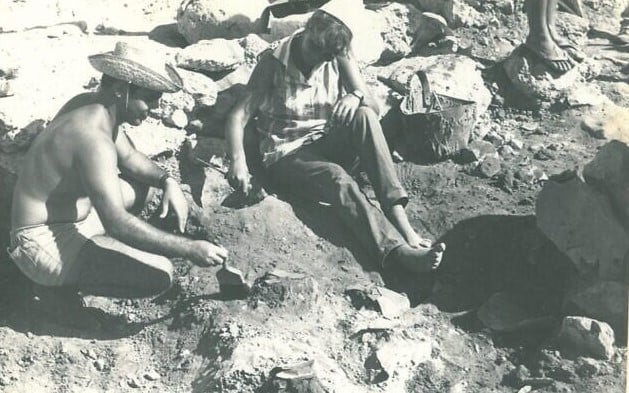 Εικόνα από τις ανασκαφές του Joseph Elgavish στο Τελ Σικμόνα το 1969.