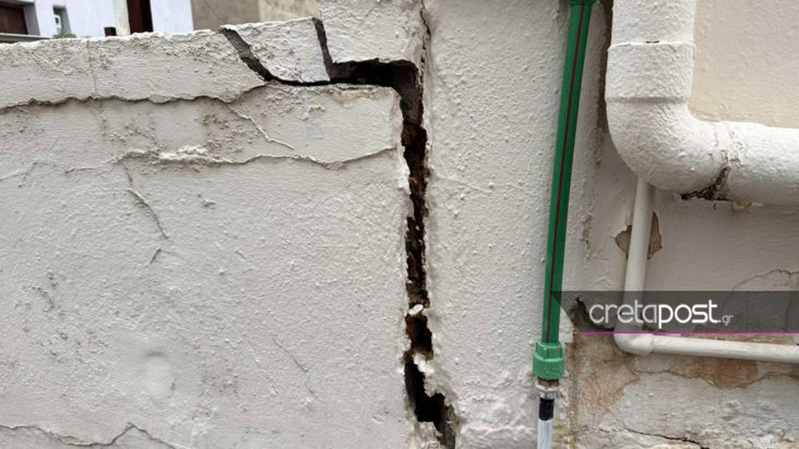 Κρήτη: Ρήγματα στο χωριό Βούτες