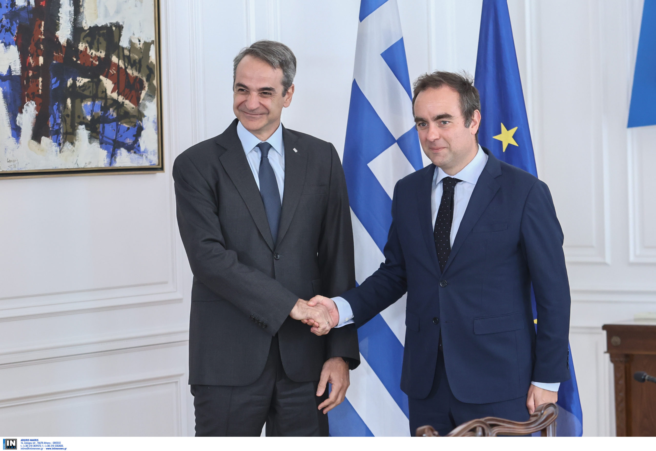 Μητσοτάκης σε Λεκορνί: Πολύ σημαντική η στρατηγική σχέση μεταξύ Ελλάδας και Γαλλίας