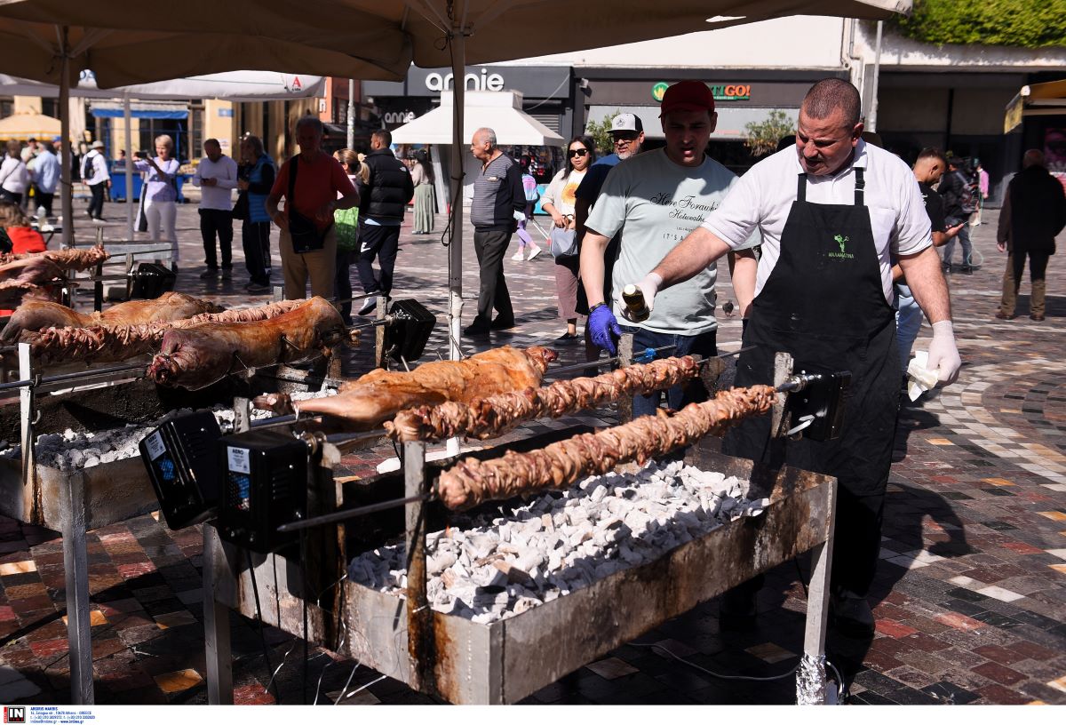 Πάσχα ψήσιμο οβελία Μοναστηράκι