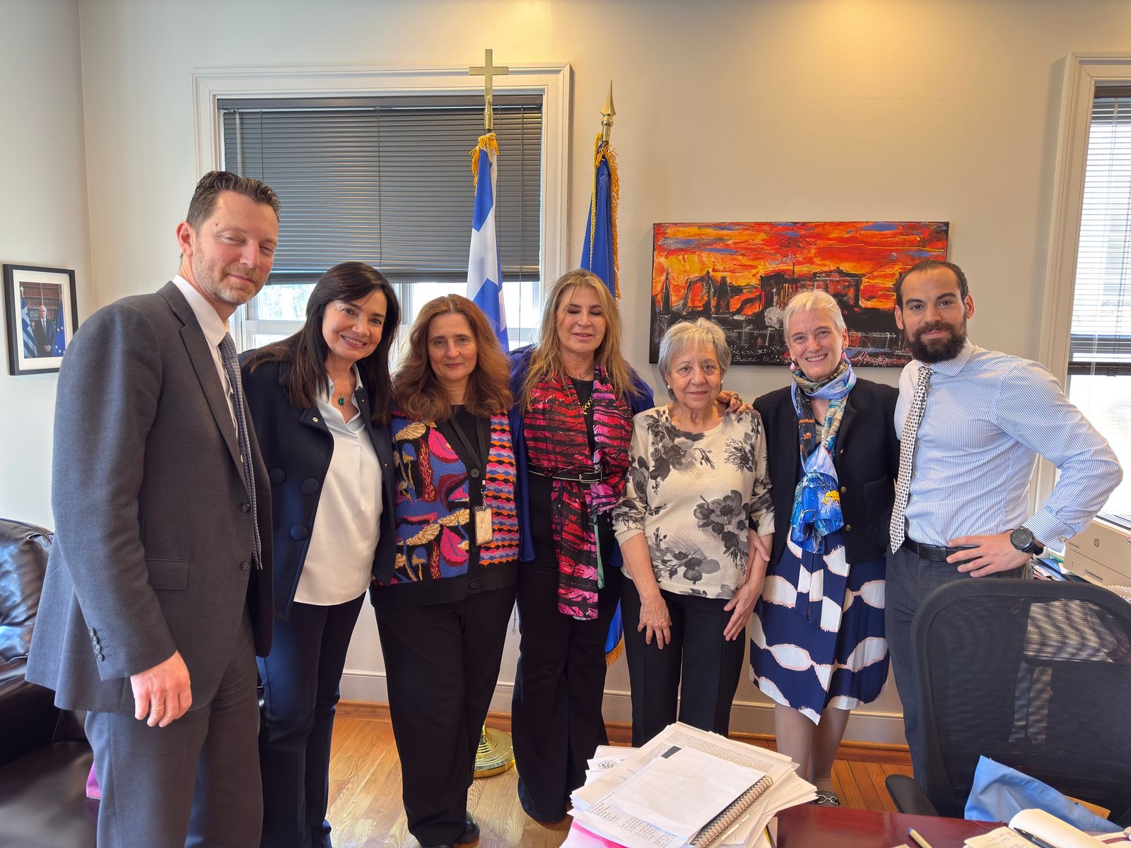 Μίνα Παπαθεοδώρου – Βαλυράκη: Εγκαίνια της έκθεσης στις ΗΠΑ με τίτλο «JOURNEYS INTERSECTIONS – No2»