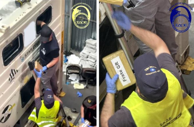 ΣΔΟΕ: Κατασχέθηκαν πάνω από 50 κιλά κοκαΐνης σε φορτίο με γαρίδες με προορισμό το λιμάνι του Πειραιά – ΦΩΤΟ