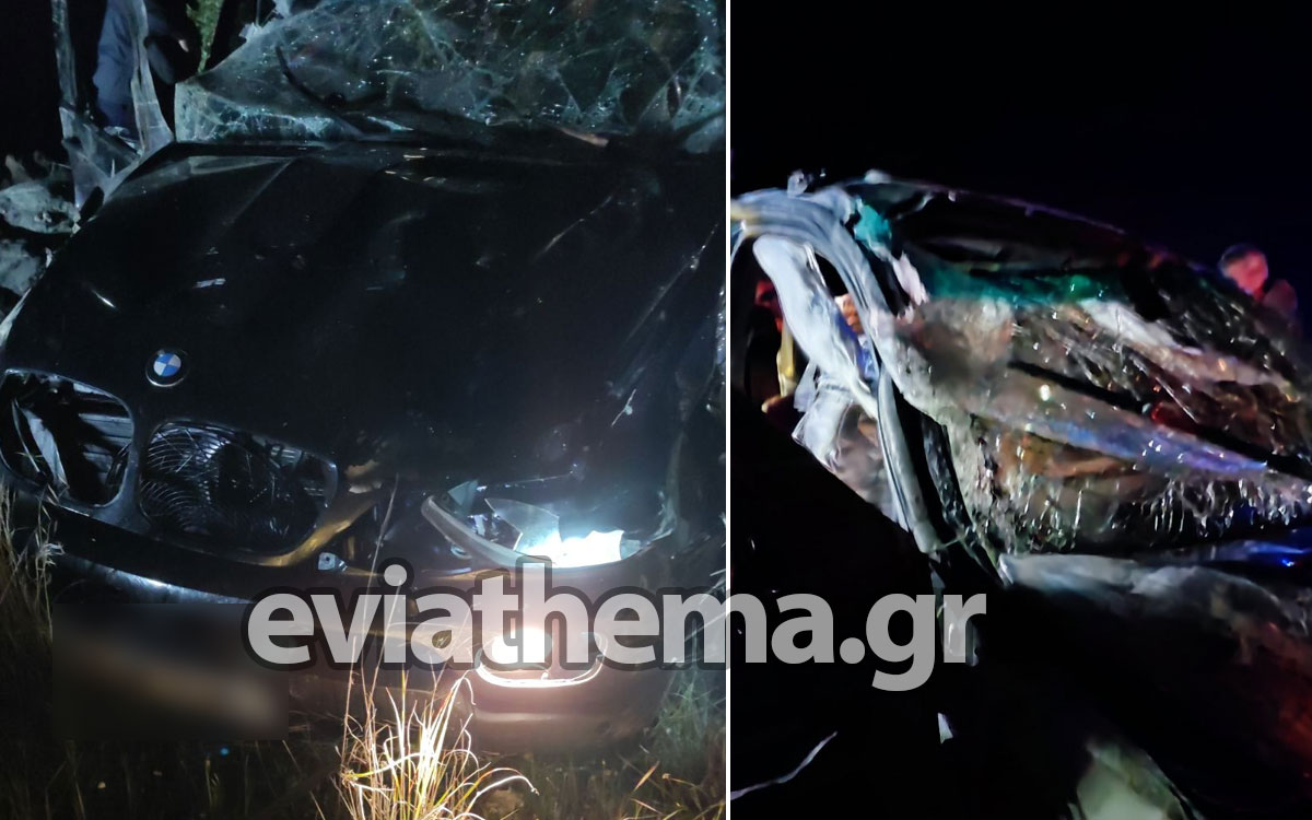 Θανατηφόρο τροχαίο στην Εύβοια: Ένας νεκρός και 5 τραυματίες έπειτα από σύγκρουση δύο οχημάτων