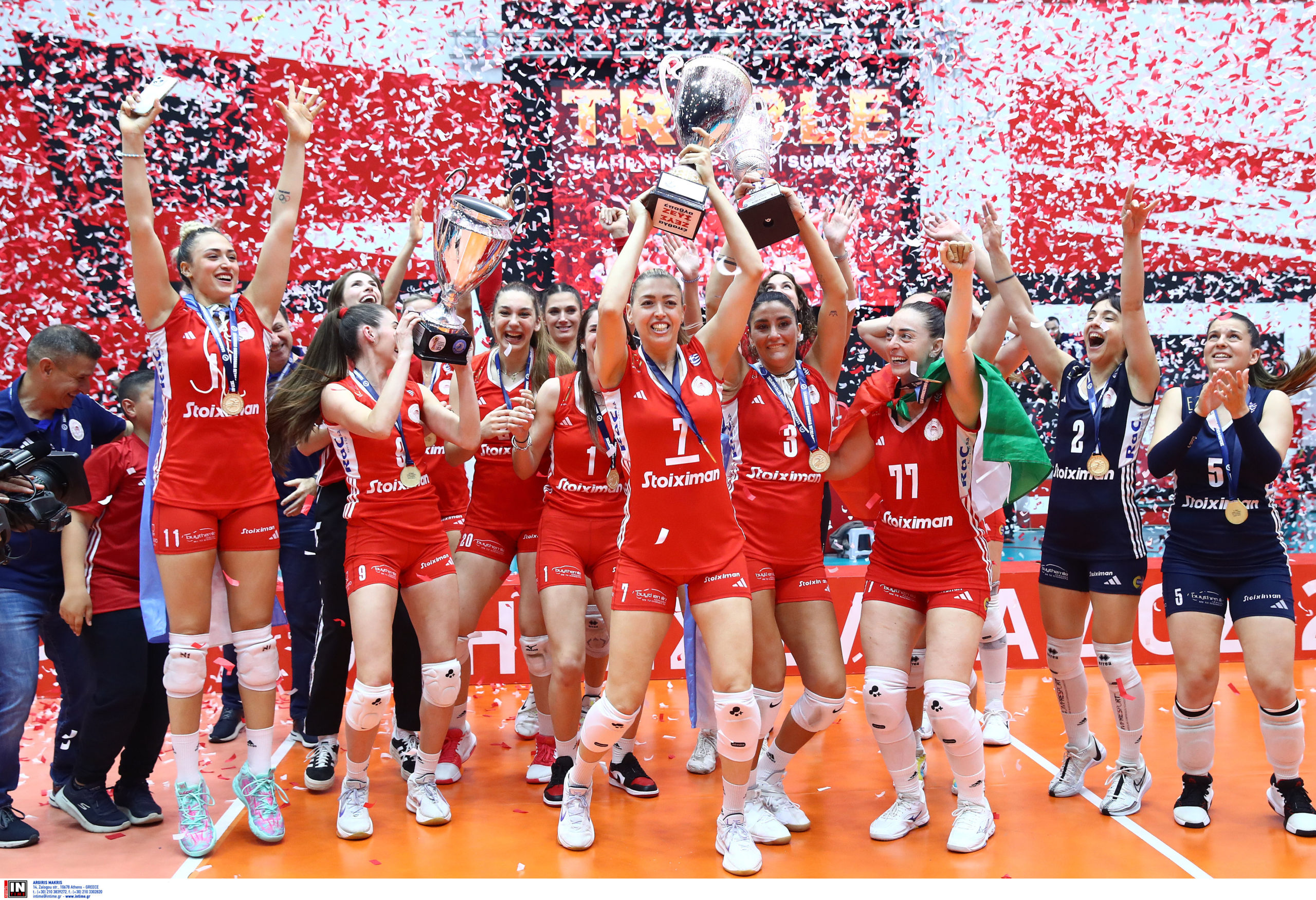 Πρωταθλητής ο Ολυμπιακός βόλει γυναικών