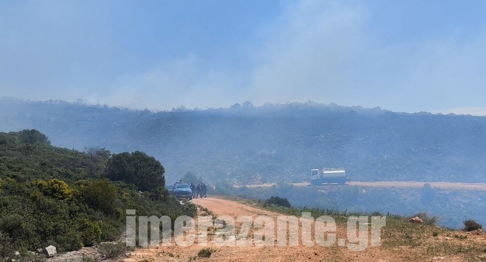 Ζάκυνθος: Καλύτερη η εικόνα από την φωτιά στον Άγιο Λέοντα – Δείτε ΦΩΤΟ