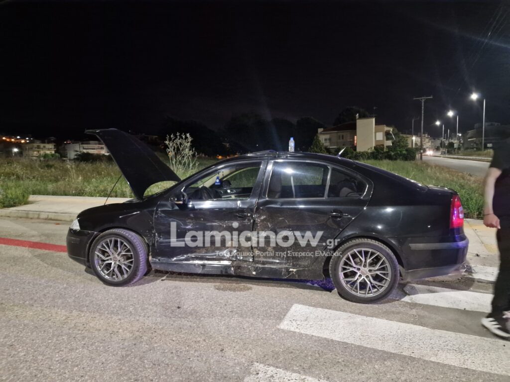 Σοβαρό τροχαίο στην Λαμία με σύγκρουση οχημάτων – Δύο τραυματίες – ΦΩΤΟ και ΒΙΝΤΕΟ