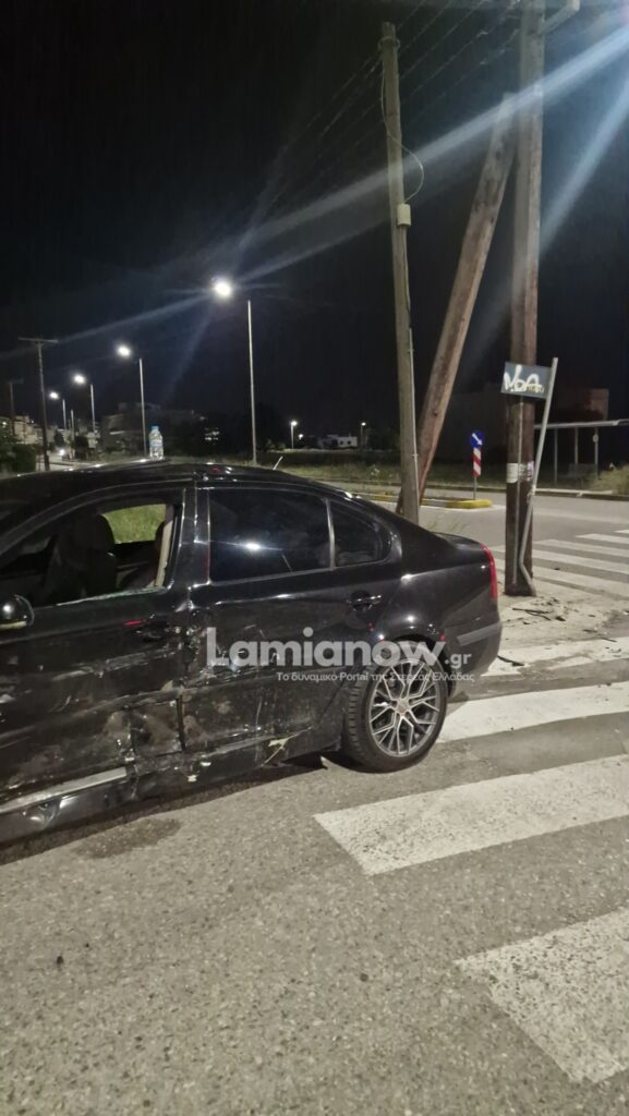 Σοβαρό τροχαίο στην Λαμία με σύγκρουση οχημάτων – Δύο τραυματίες – ΦΩΤΟ και ΒΙΝΤΕΟ