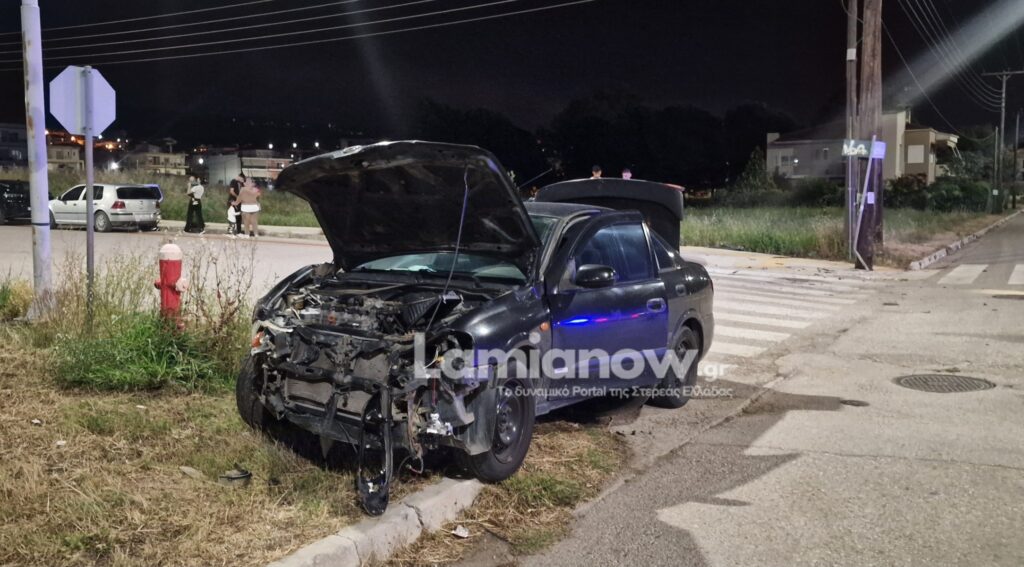 Σοβαρό τροχαίο στην Λαμία με σύγκρουση οχημάτων – Δύο τραυματίες – ΦΩΤΟ και ΒΙΝΤΕΟ