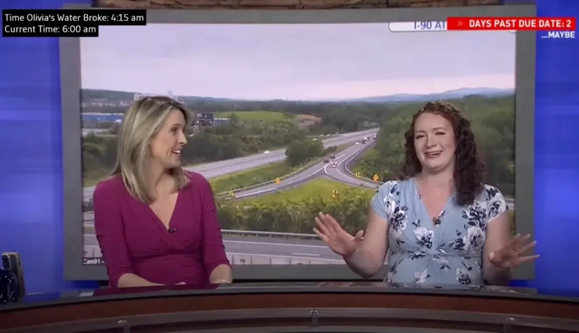 Βίντεο: Έσπασαν τα νερά της λίγο πριν βγει στον αέρα – Έκανε τρίωρο δελτίο ειδήσεων με… συσπάσεις και «πρώιμο τοκετό»