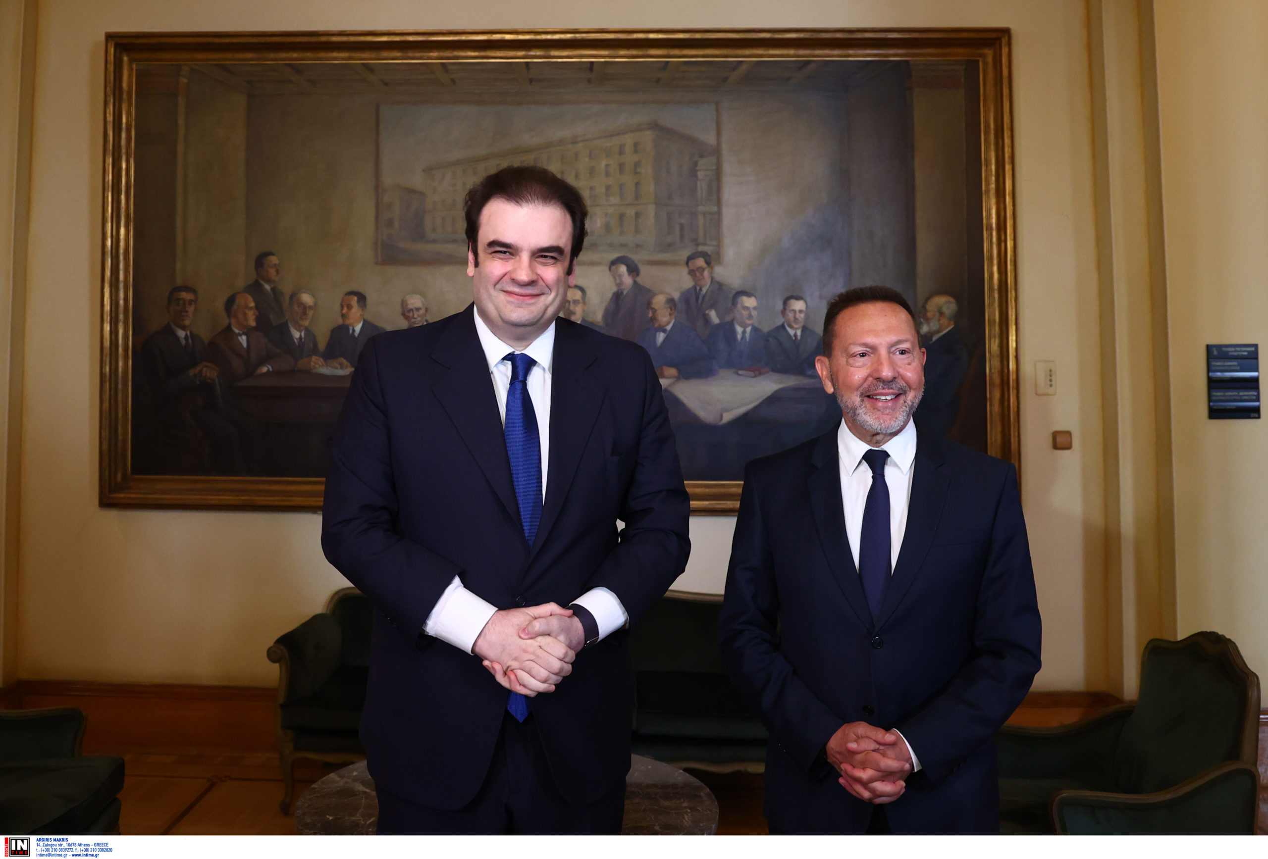 Σύσκεψη Πιερρακάκη - Στουρνάρα