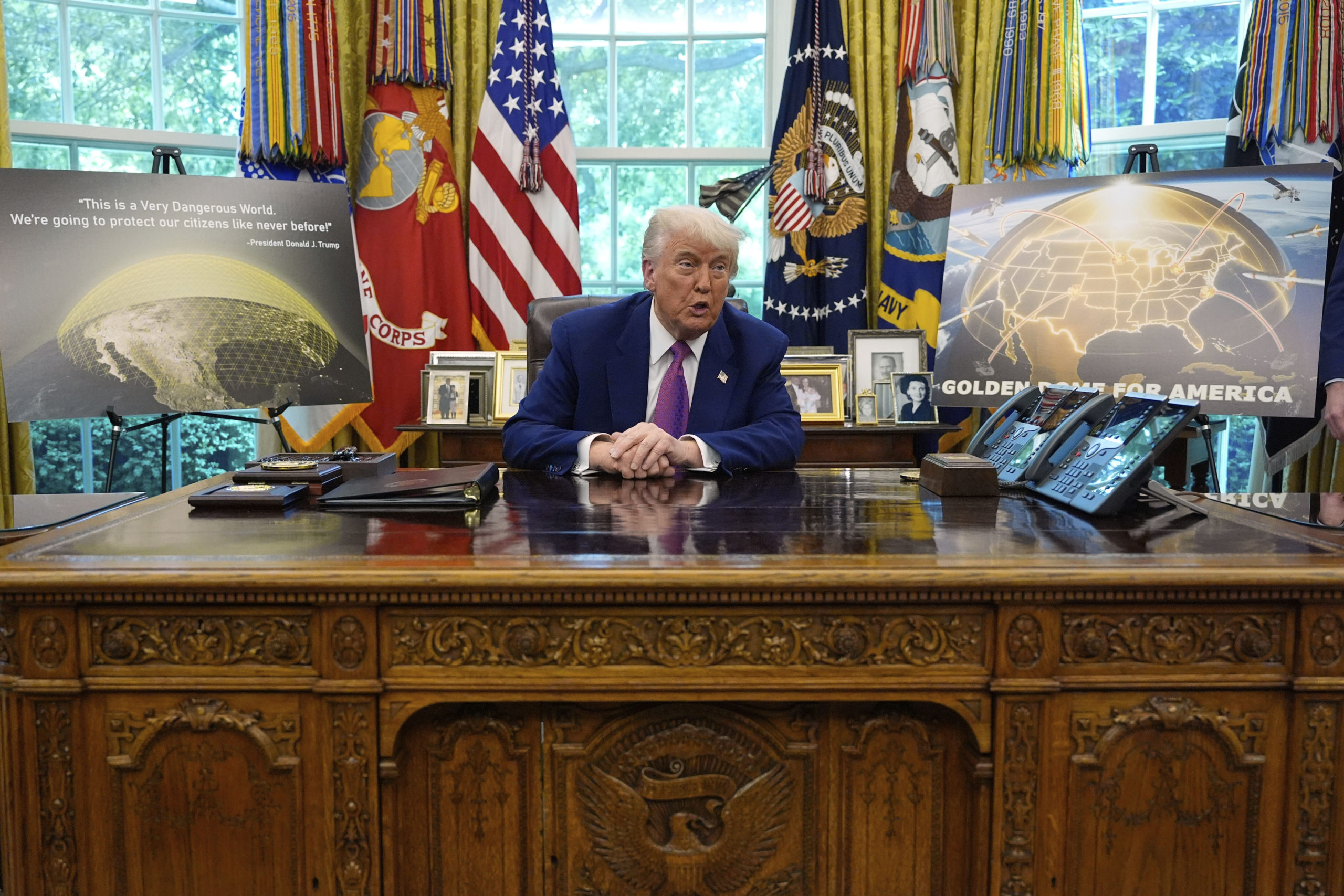 Ντόναλντ Τραμπ: Ανακοίνωσε την αντιπυραυλική ασπίδα «Golden Dome» – Θα προστατεύει τις ΗΠΑ από επιθέσεις ακόμη και από το διάστημα