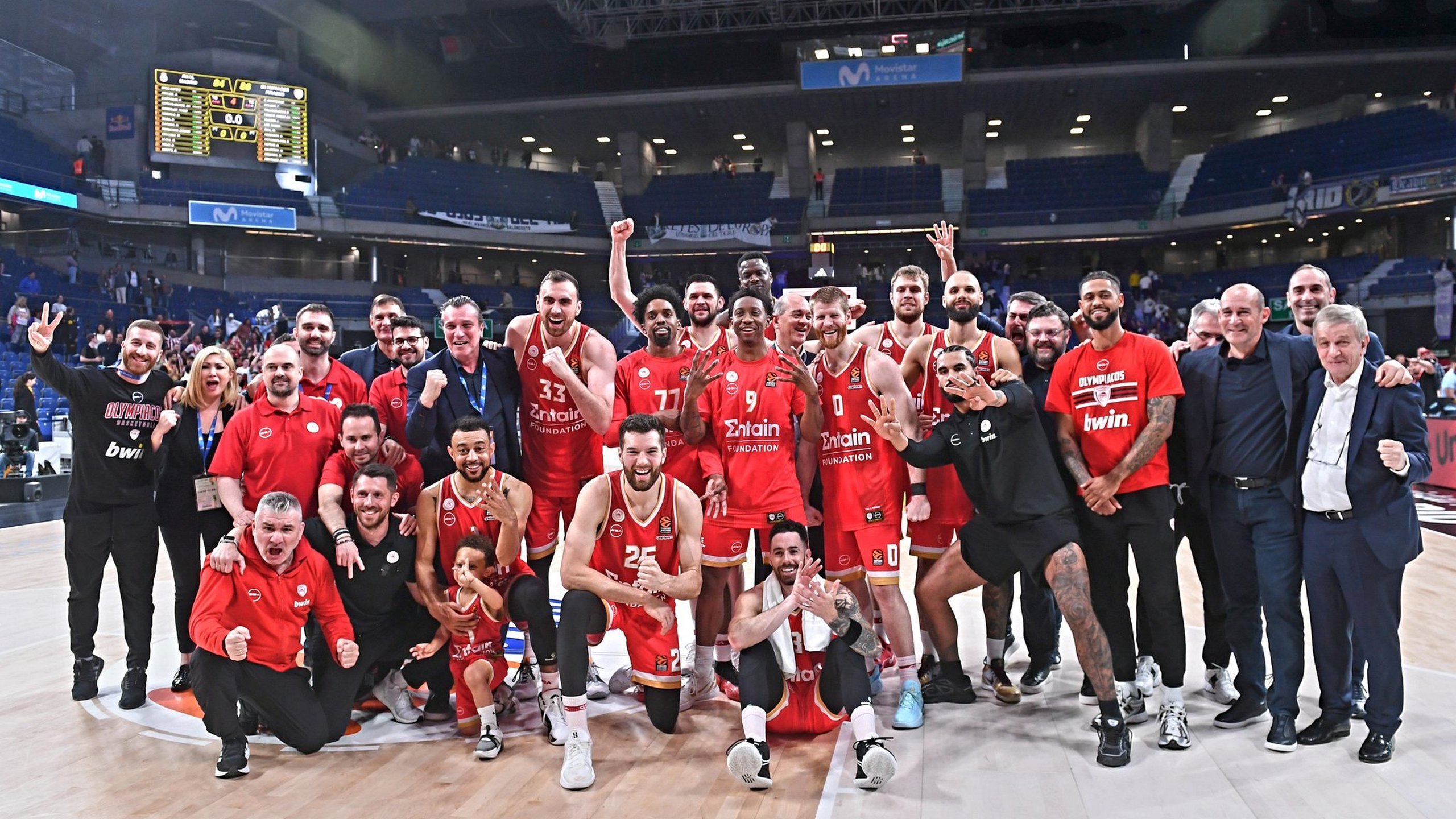 ΠΑΕ Ολυμπιακός: «Συγχαρητήρια στην ομάδα μπάσκετ για την πρόκριση στο Final Four της Euroleague»