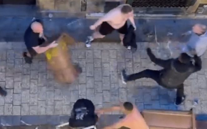 Μάντσεστερ Γιουνάιτεντ Τότεναμ σύγκρουση οπαδών