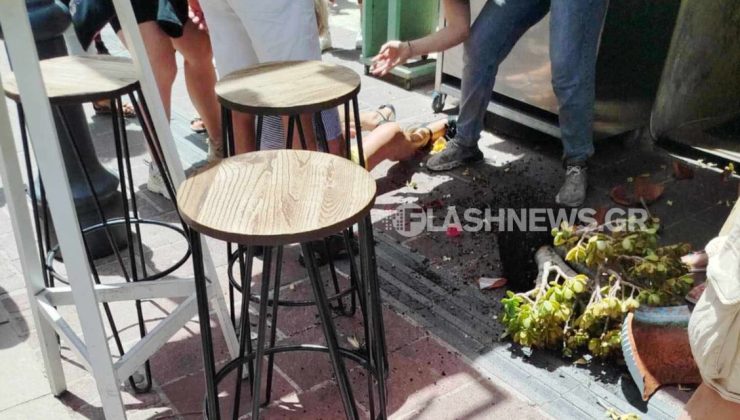 Χανιά: Γλάστρα έπεσε πάνω σε τουρίστρια