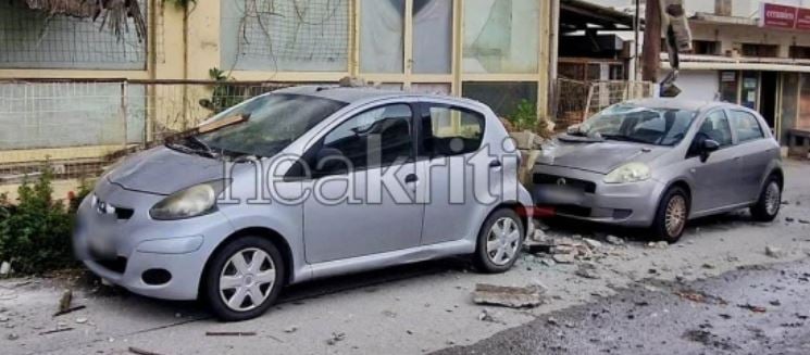 Ηράκλειο: Κατέρρευσε τμήμα ημιτελούς κτιρίου στις Μεσαμπελιές – Από θαύμα δεν υπήρξαν θύματα – ΦΩΤΟ