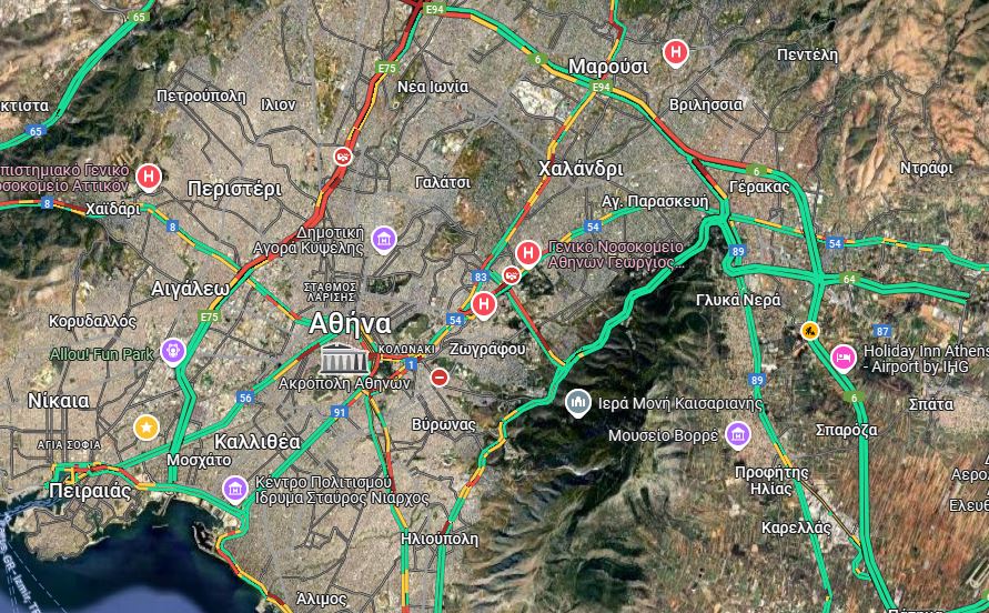 Δύσκολη ημέρα στους δρόμους: Κίνηση για γερά νεύρα σε Κηφισό, Κηφισίας και κέντρο – Δείτε LIVE πού υπάρχουν προβλήματα