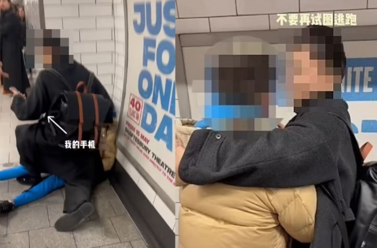 Βίντεο: Φοιτητής «συλλαμβάνει» άνδρα που του άρπαξε το τηλέφωνο