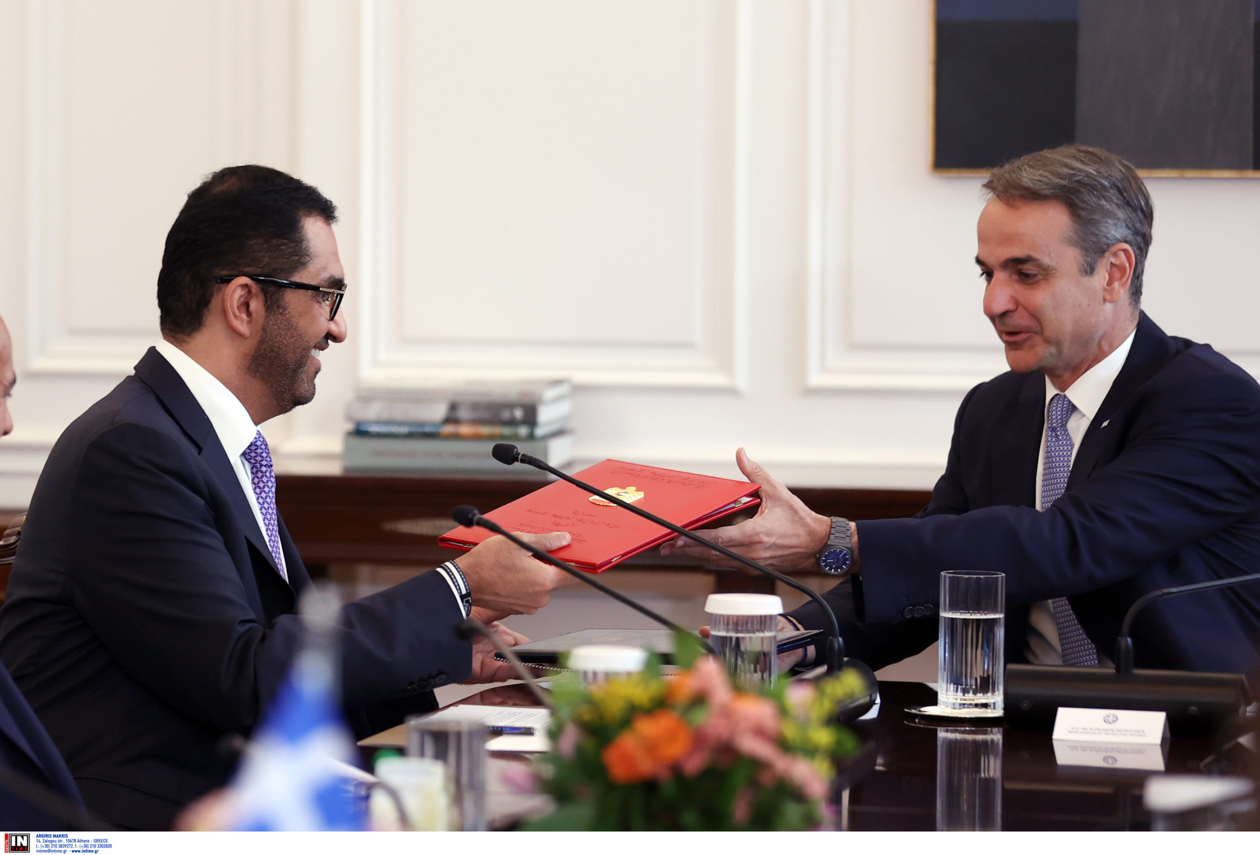 Μητσοτάκης: Συνάντηση με τον υπουργό Βιομηχανίας των ΗΑΕ – Αμοιβαία βούληση για περαιτέρω εμβάθυνση της οικονομικής και επενδυτικής συνεργασίας