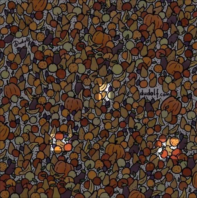 Οπτική ψευδαίσθηση, πουλάκια