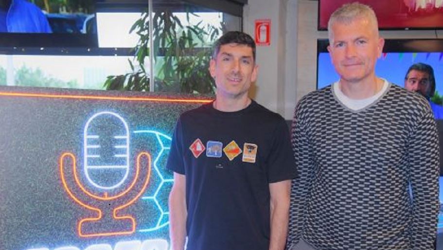 Γιώργος Καλαϊτζής και Βασίλης Ξανθόπουλος στο Πάμε Στοίχημα Football Party by Gazzetta για τον τελικό της Euroleague – Pre-game show με Ναβάρο, Κάτας και Μπαρτσελόνα