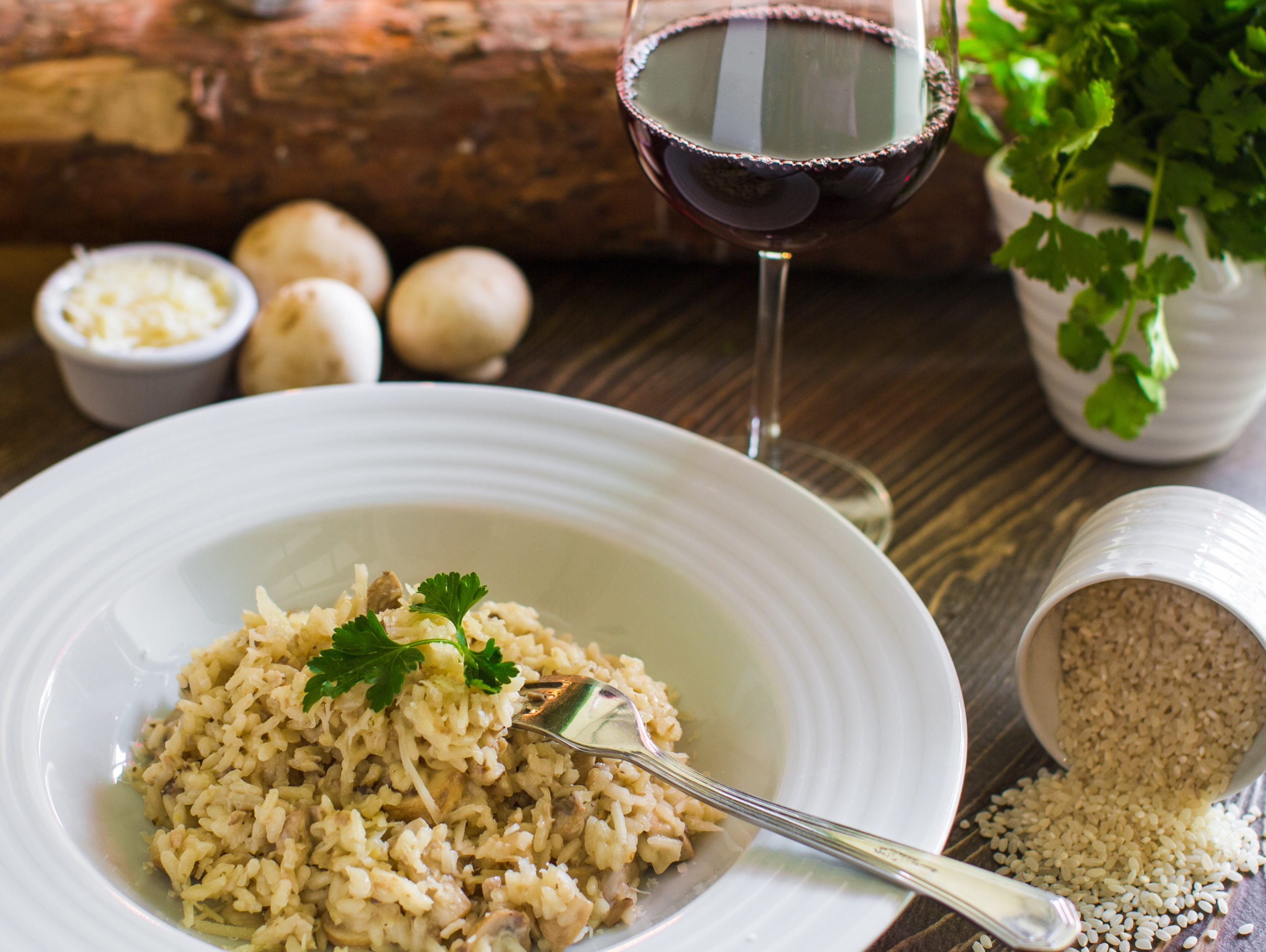 Συνταγή για απολαυστικό κριθαρότο με μανιτάρια, λεμόνι και παρμεζάνα