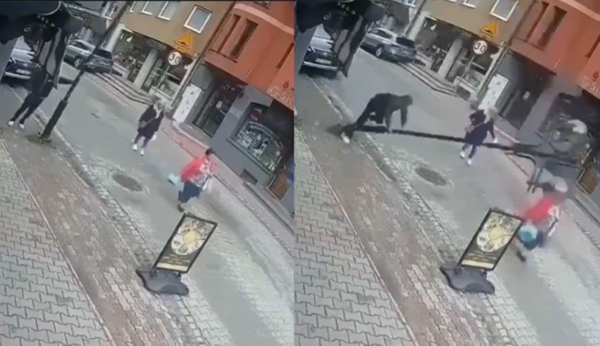 Βίντεο: Κολώνα υποχώρησε όταν ένας περαστικός την ακούμπησε – Χτύπησε μια γυναίκα