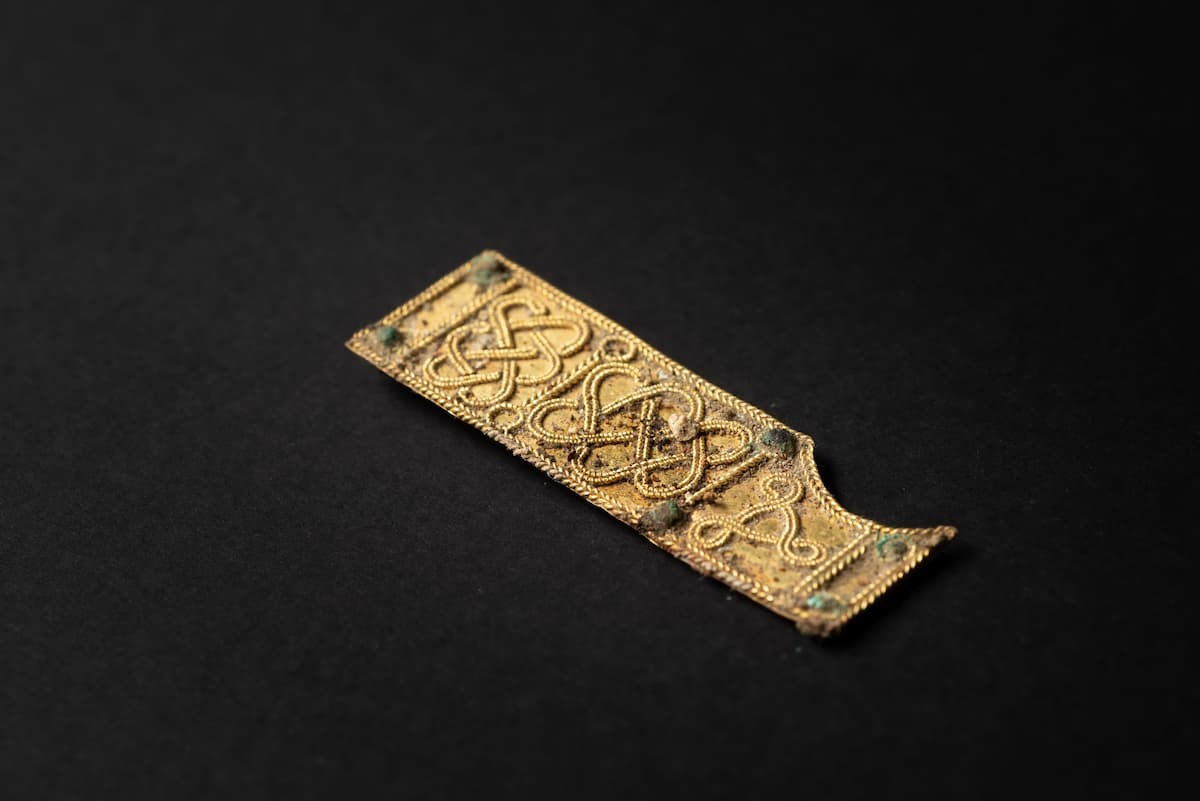 Επιχρυσωμένα εξαρτήματα στη θήκη. Πηγή: BLfD