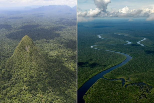 Το Cerro el Cono ξεπροβάλλει απότομα από την επίπεδη πεδιάδα στον Αμαζόνιο. Φωτογραφία: Alamy
