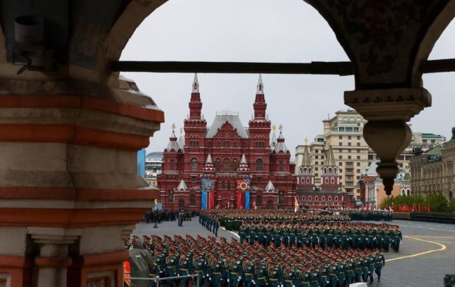 Ρωσία Κόκκινη Πλατεία στρατιωτική παρέλαση Ημέρα της Νίκης