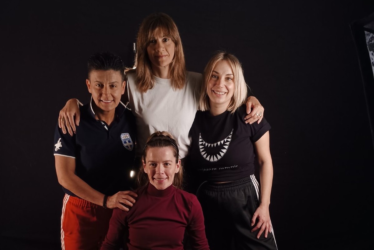 Η Αλεξάνδρα Σταματοπούλου, η Μαρία Καρπαθάκη, η Άννα Μαρία Παπαχαραλάμπους και η Γεωργία Νταγάκη