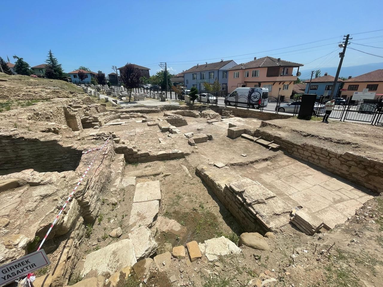 Λήψη από το κεντρικό κλίτος της δομής που θεωρείται ότι είναι εκκλησία και αναγνωρίστηκε στην ανασκαφική περίοδο του 2025. 7 Ιουνίου, 2025. Φωτογραφία: via Koray Erdogan/Türkiye Today