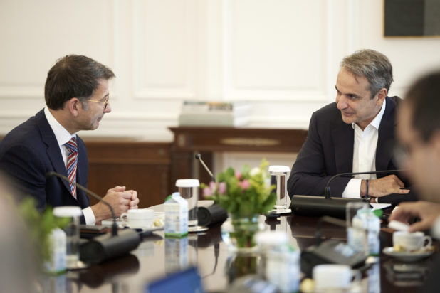 ΣΥΝΑΝΤΗΣΗ ΤΟΥ ΠΡΩΘΥΠΟΥΡΓΟΥ ΚΥΡΙΑΚΟΥ ΜΗΤΣΟΤΑΚΗ ΜΕ ΤΟΝ ΑΝΤΙΠΡΟΕΔΡΟ ΤΗΣ MICROSOFT JUDSON ALTHOFF