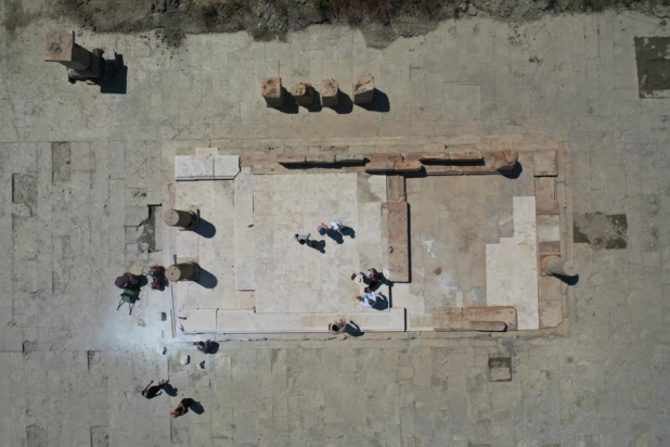 Η μεγαλύτερη αγορά της αρχαίας Μαγνησίας. 25 Ιουνίου. Φωτογραφία: ΑΑ