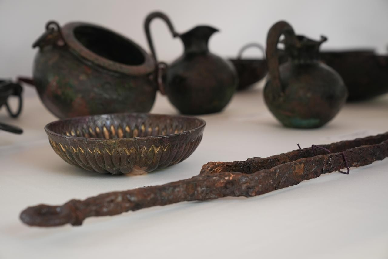 Φωτογραφίες από τις ανασκαφές στον Τύμβο Τ26 - Φωτογραφία: ΑΑ