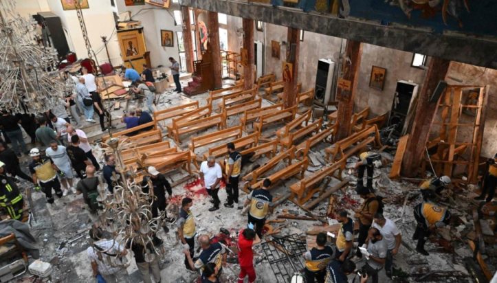 Δαμασκός εκκλησία Αγίου Ηλία επίθεση